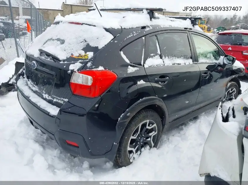 JF2GPABC5G9337407 2016 Subaru Crosstrek 2.0I Premium