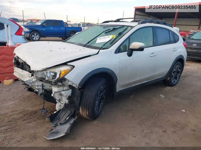 JF2GPANC8G8235486 2016 Subaru Crosstrek 2.0I Limited