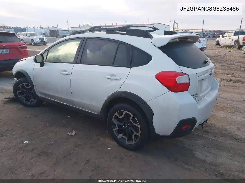 JF2GPANC8G8235486 2016 Subaru Crosstrek 2.0I Limited