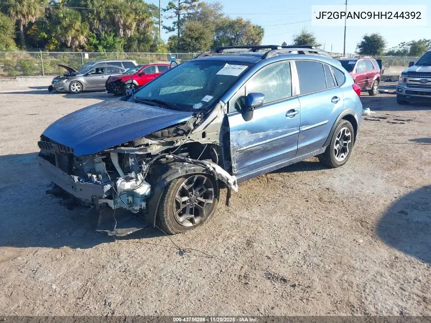 JF2GPANC9HH244392 2017 Subaru Crosstrek 2.0I Limited