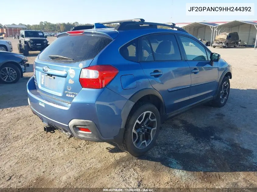 JF2GPANC9HH244392 2017 Subaru Crosstrek 2.0I Limited