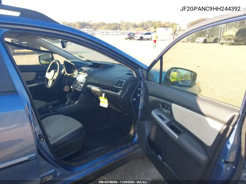 JF2GPANC9HH244392 2017 Subaru Crosstrek 2.0I Limited