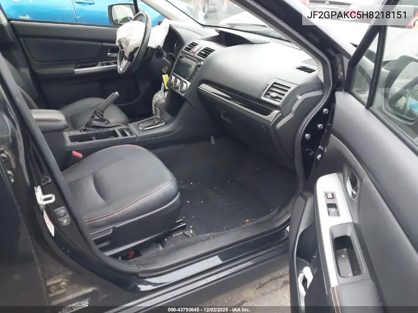 JF2GPAKC5H8218151 2017 Subaru Crosstrek 2.0I Limited