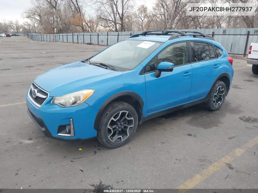 JF2GPAKC8HH277937 2017 Subaru Crosstrek 2.0I Limited