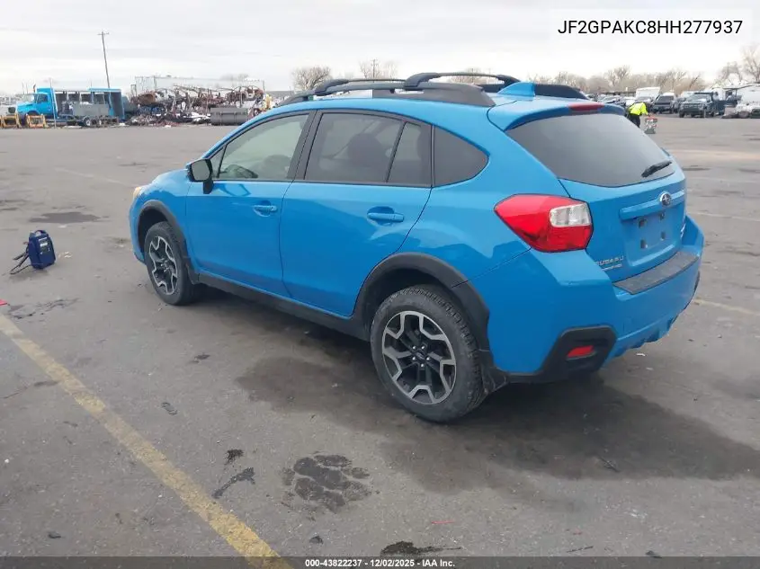 JF2GPAKC8HH277937 2017 Subaru Crosstrek 2.0I Limited