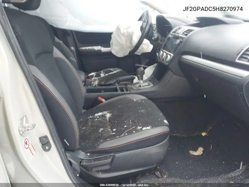 JF2GPADC5H8270974 2017 Subaru Crosstrek 2.0I Premium