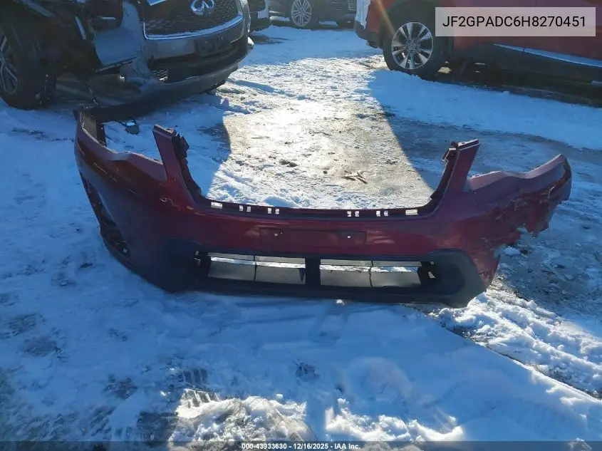 JF2GPADC6H8270451 2017 Subaru Crosstrek 2.0I Premium