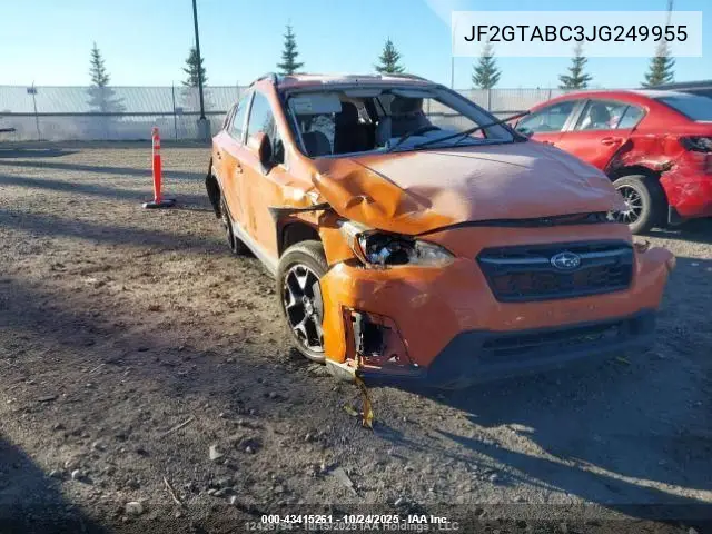JF2GTABC3JG249955 2018 Subaru Crosstrek 2.0I Premium