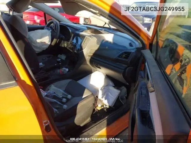 JF2GTABC3JG249955 2018 Subaru Crosstrek 2.0I Premium