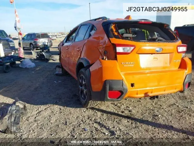JF2GTABC3JG249955 2018 Subaru Crosstrek 2.0I Premium