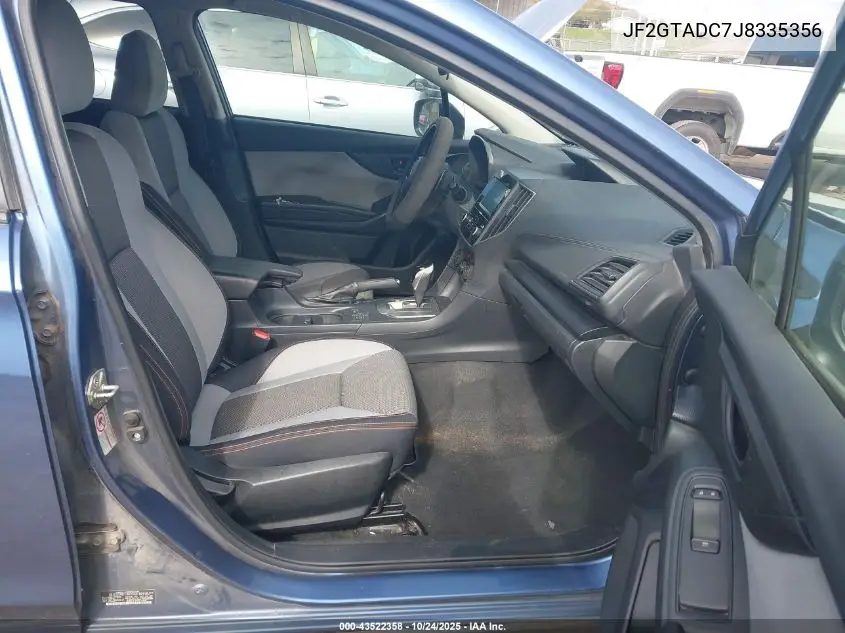 JF2GTADC7J8335356 2018 Subaru Crosstrek 2.0I Premium