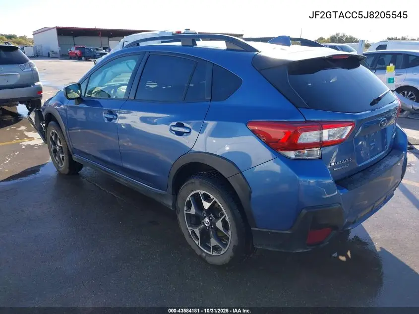 JF2GTACC5J8205545 2018 Subaru Crosstrek 2.0I Premium