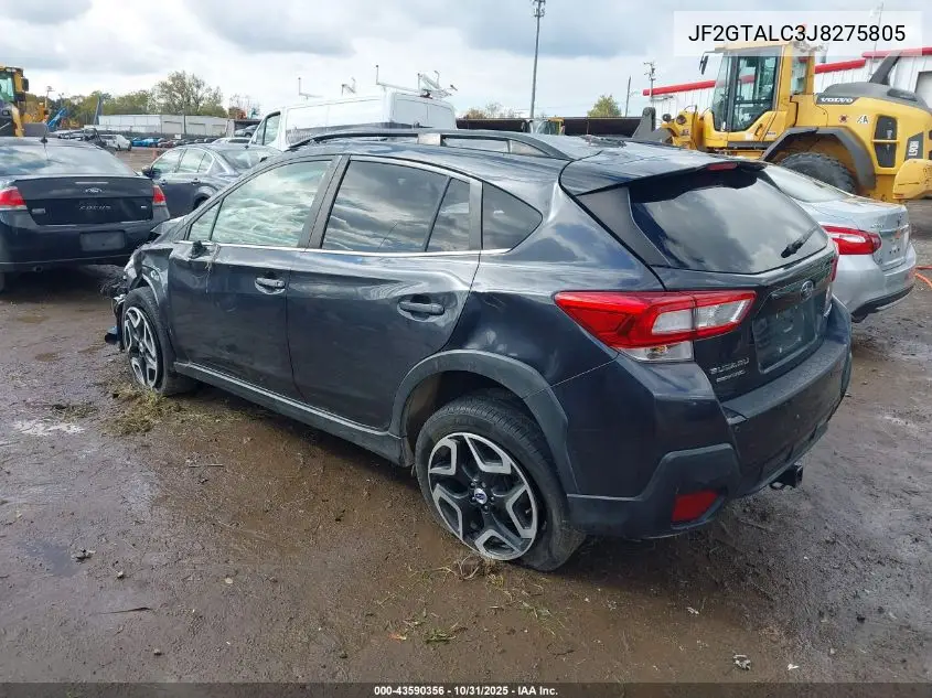 JF2GTALC3J8275805 2018 Subaru Crosstrek 2.0I Limited