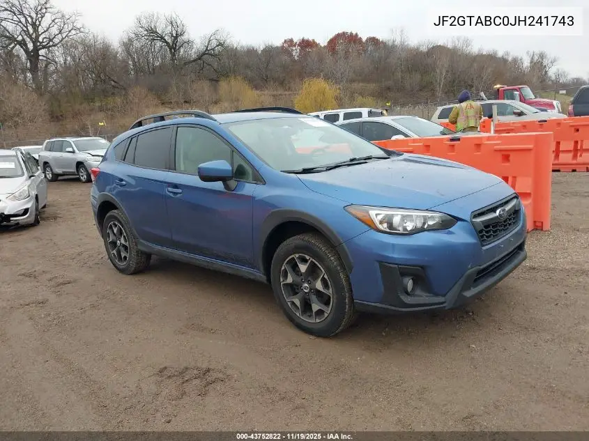 JF2GTABC0JH241743 2018 Subaru Crosstrek 2.0I Premium
