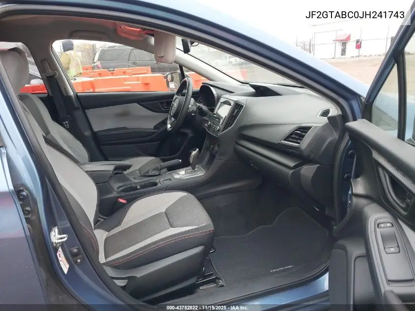 JF2GTABC0JH241743 2018 Subaru Crosstrek 2.0I Premium
