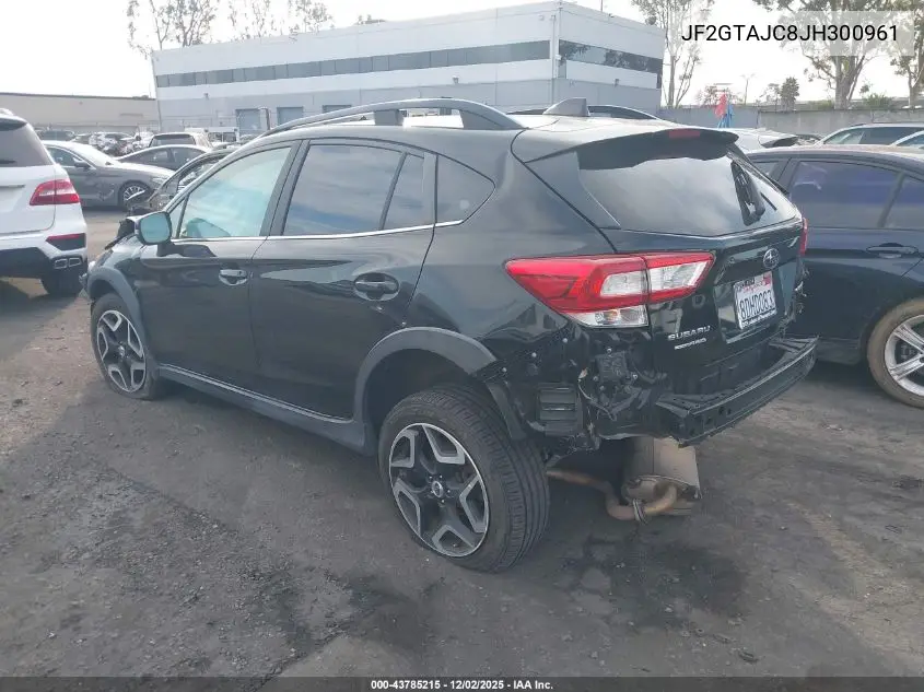 JF2GTAJC8JH300961 2018 Subaru Crosstrek 2.0I Limited