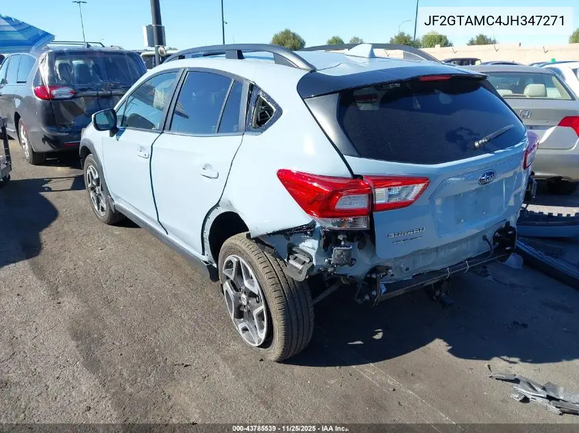 JF2GTAMC4JH347271 2018 Subaru Crosstrek 2.0I Limited