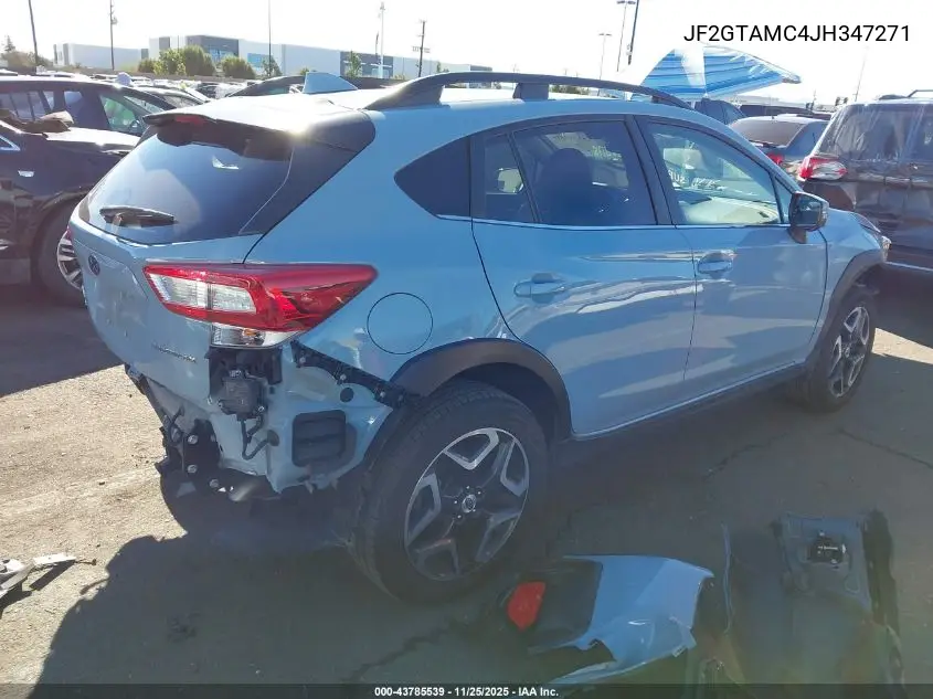 JF2GTAMC4JH347271 2018 Subaru Crosstrek 2.0I Limited