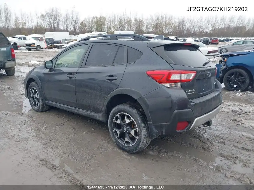 JF2GTAGC7KH219202 2019 Subaru Crosstrek Sport