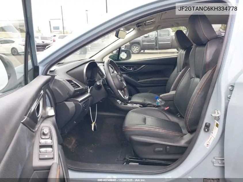 JF2GTANC6KH334778 2019 Subaru Crosstrek 2.0I Limited