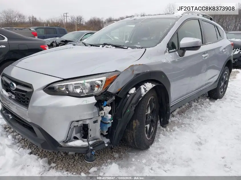 JF2GTACC8K8373908 2019 Subaru Crosstrek 2.0I Premium