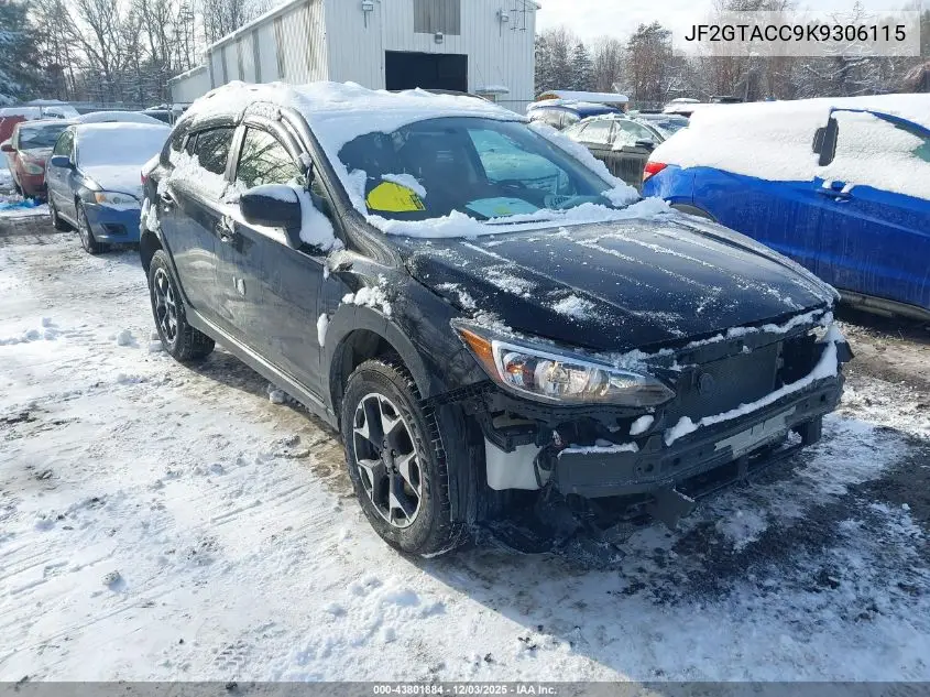 JF2GTACC9K9306115 2019 Subaru Crosstrek 2.0I Premium
