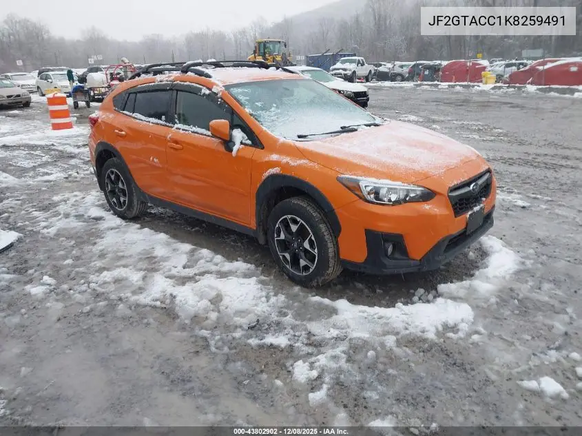JF2GTACC1K8259491 2019 Subaru Crosstrek 2.0I Premium