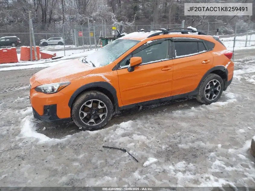 JF2GTACC1K8259491 2019 Subaru Crosstrek 2.0I Premium