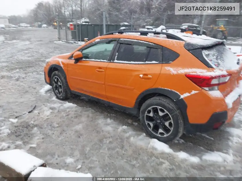 JF2GTACC1K8259491 2019 Subaru Crosstrek 2.0I Premium