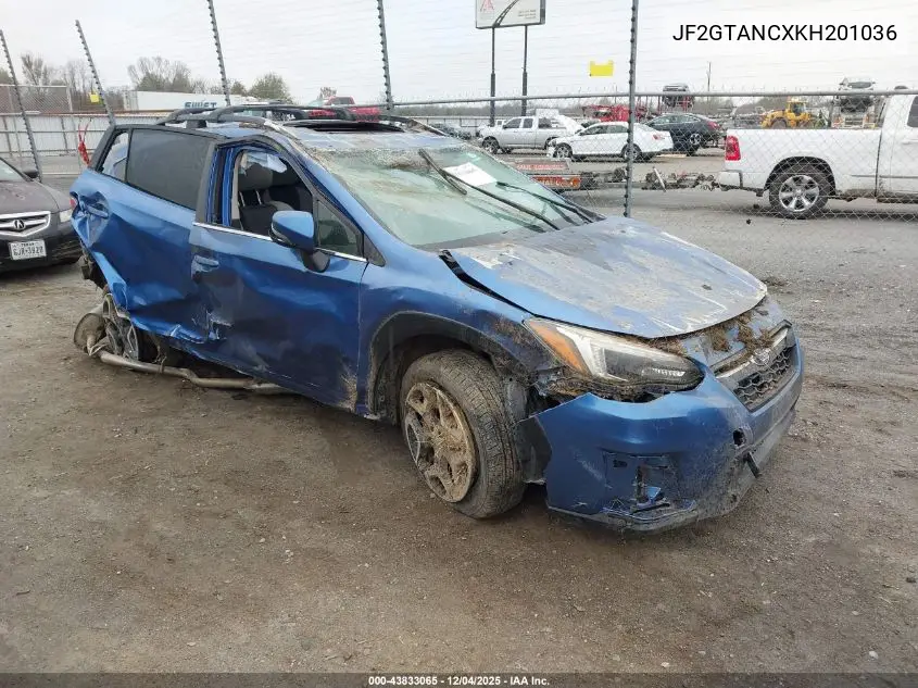 JF2GTANCXKH201036 2019 Subaru Crosstrek 2.0I Limited