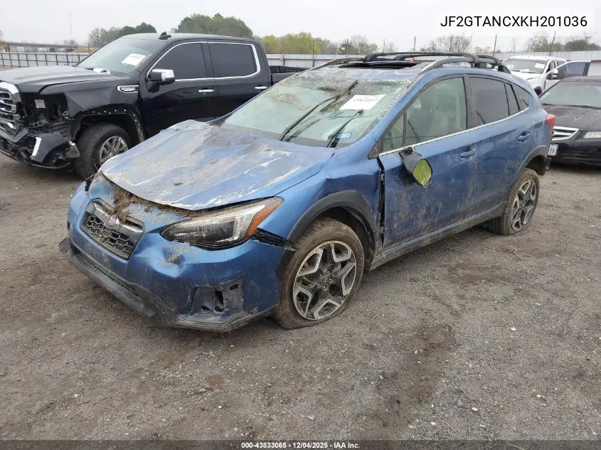 JF2GTANCXKH201036 2019 Subaru Crosstrek 2.0I Limited
