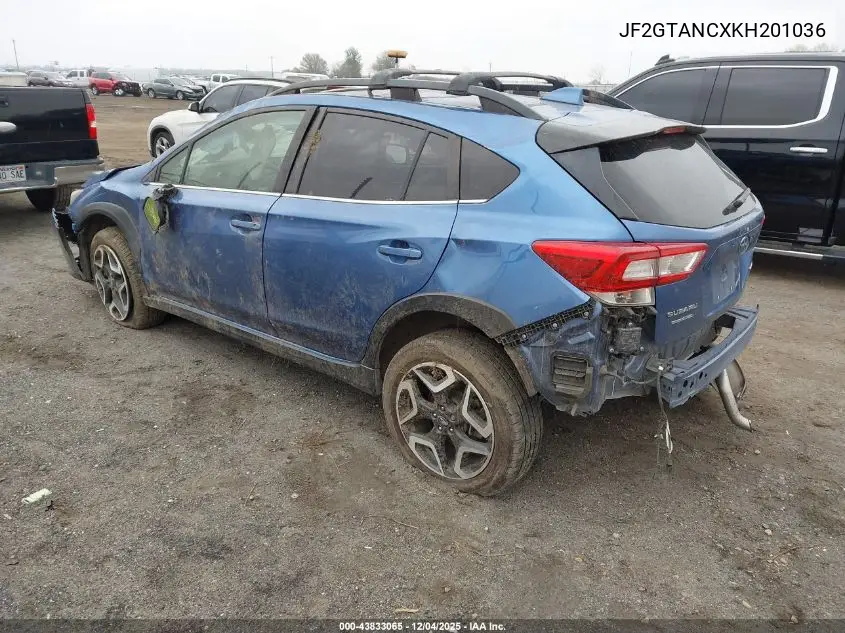 JF2GTANCXKH201036 2019 Subaru Crosstrek 2.0I Limited