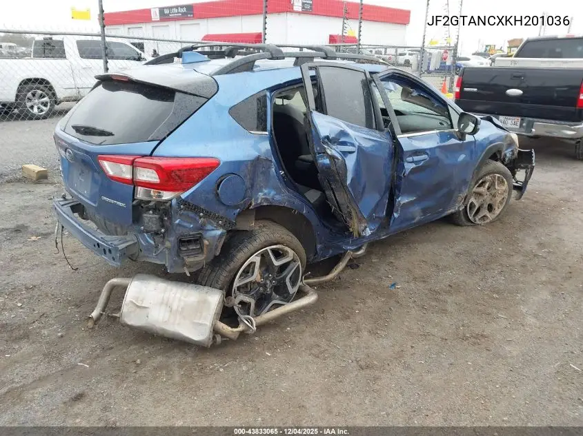 JF2GTANCXKH201036 2019 Subaru Crosstrek 2.0I Limited