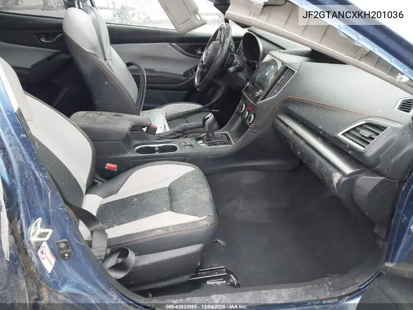 JF2GTANCXKH201036 2019 Subaru Crosstrek 2.0I Limited