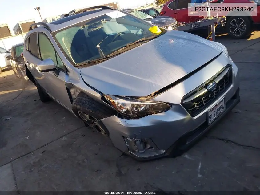 JF2GTAEC8KH298740 2019 Subaru Crosstrek 2.0I Premium