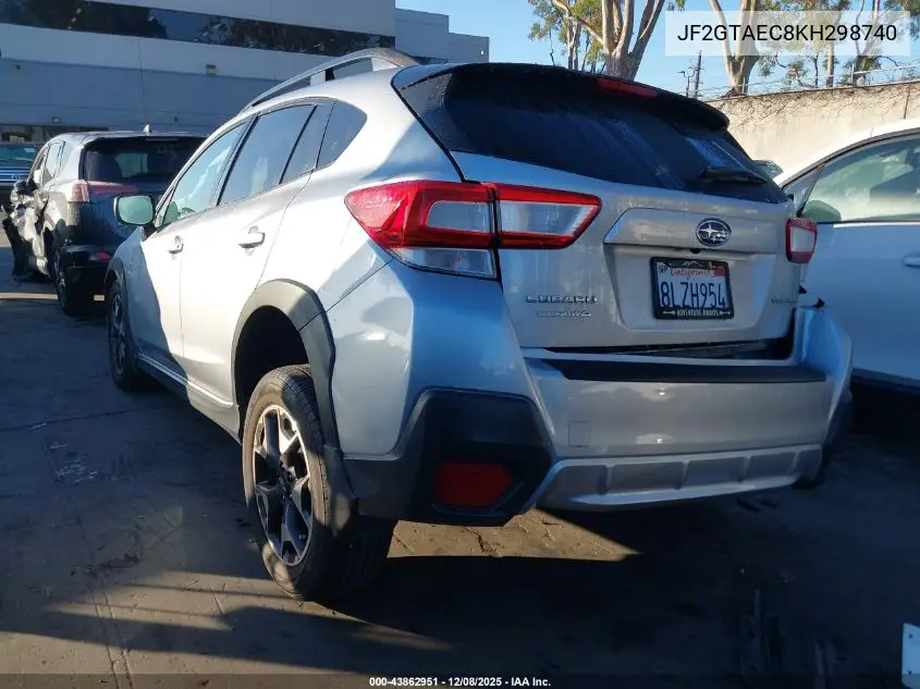 JF2GTAEC8KH298740 2019 Subaru Crosstrek 2.0I Premium