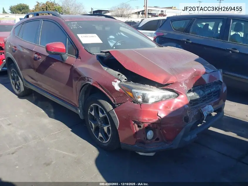 JF2GTACC3KH269455 2019 Subaru Crosstrek 2.0I Premium