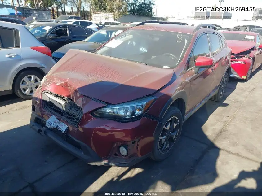 JF2GTACC3KH269455 2019 Subaru Crosstrek 2.0I Premium