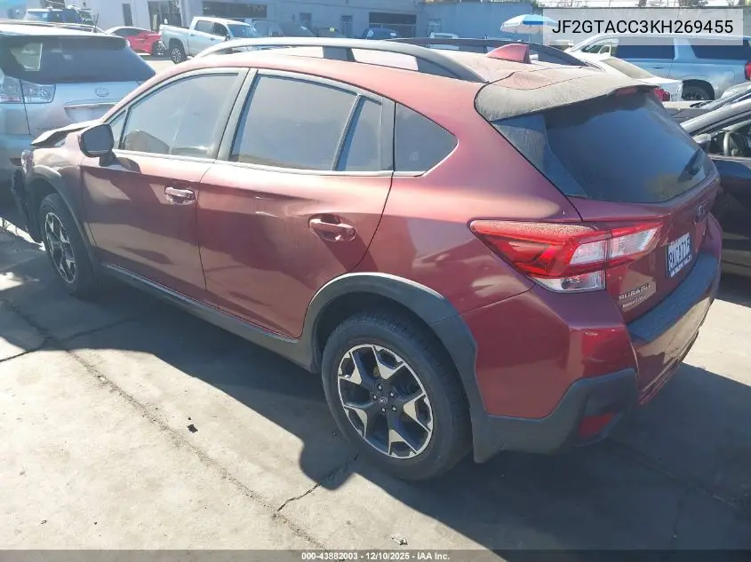 JF2GTACC3KH269455 2019 Subaru Crosstrek 2.0I Premium