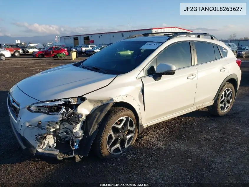 JF2GTANC0L8263627 2020 Subaru Crosstrek Limited