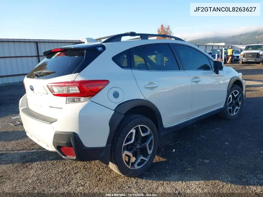 JF2GTANC0L8263627 2020 Subaru Crosstrek Limited