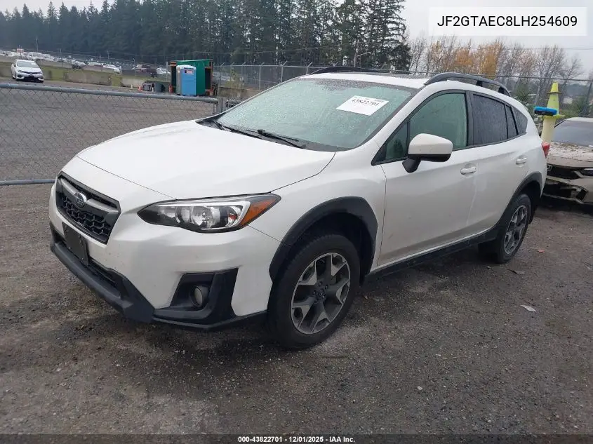 JF2GTAEC8LH254609 2020 Subaru Crosstrek Premium