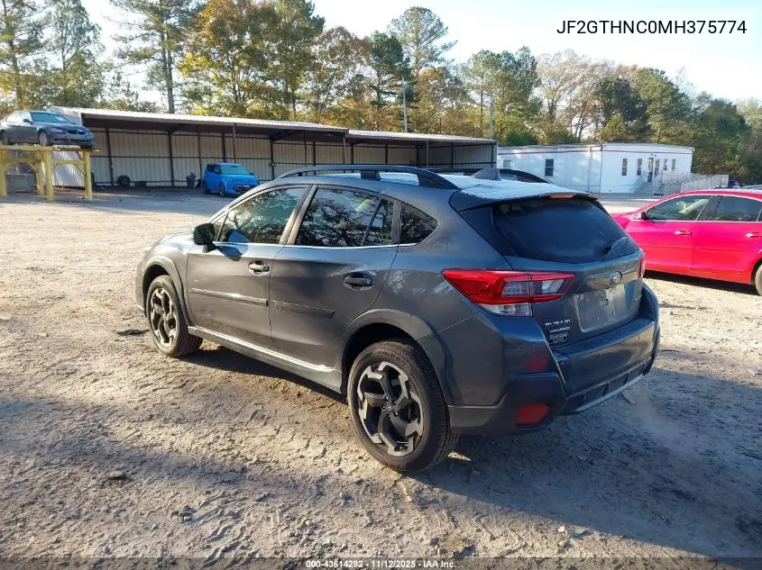 JF2GTHNC0MH375774 2021 Subaru Crosstrek Limited