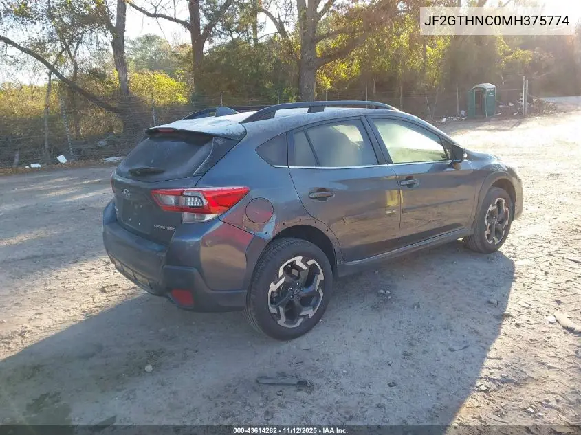 JF2GTHNC0MH375774 2021 Subaru Crosstrek Limited