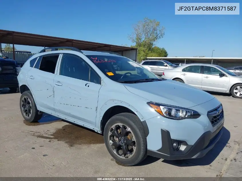 JF2GTAPC8M8371587 2021 Subaru Crosstrek Premium