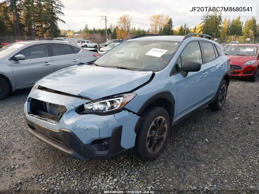 JF2GTABC7M8680541 2021 Subaru Crosstrek