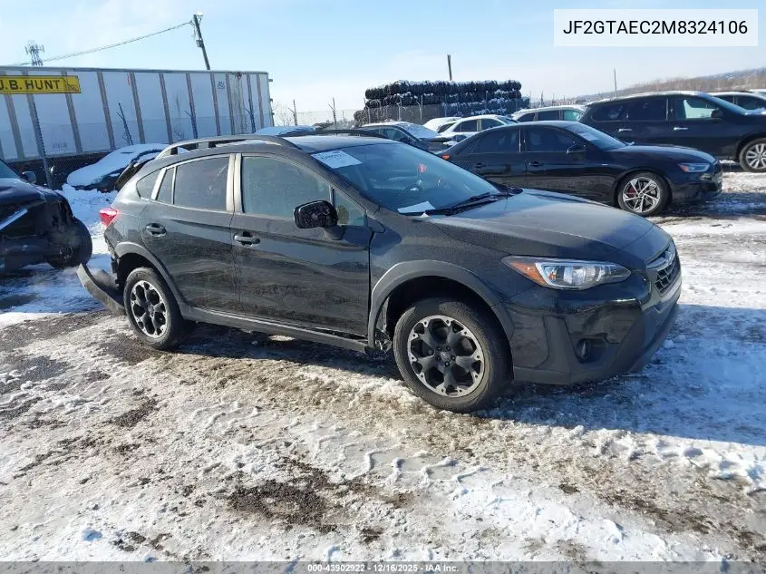 JF2GTAEC2M8324106 2021 Subaru Crosstrek Premium
