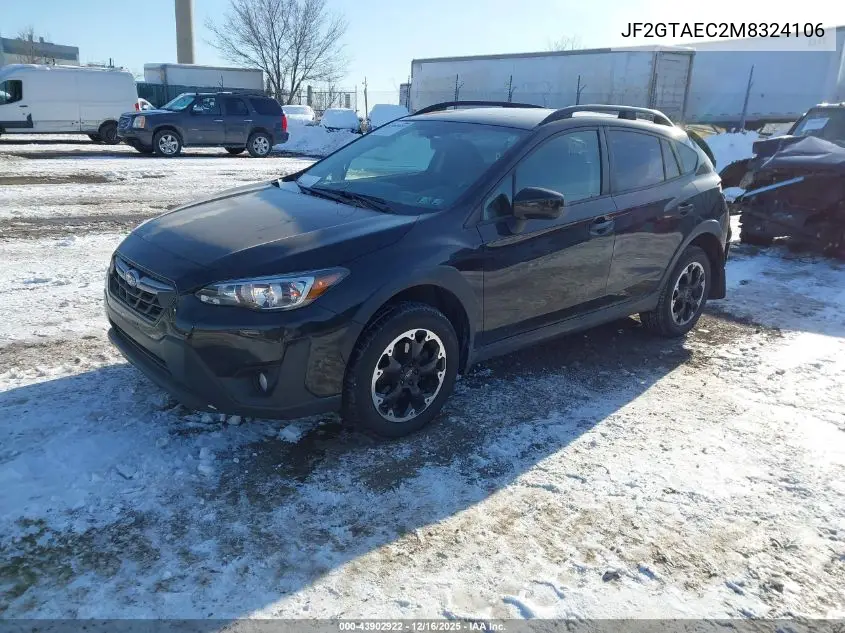 JF2GTAEC2M8324106 2021 Subaru Crosstrek Premium