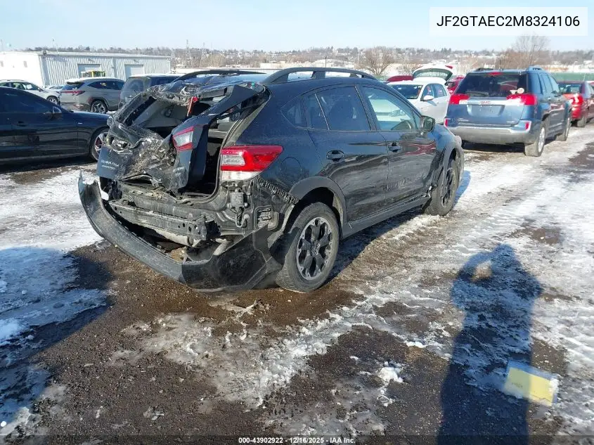 JF2GTAEC2M8324106 2021 Subaru Crosstrek Premium