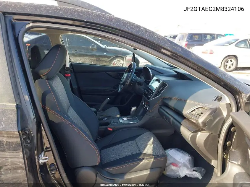 JF2GTAEC2M8324106 2021 Subaru Crosstrek Premium